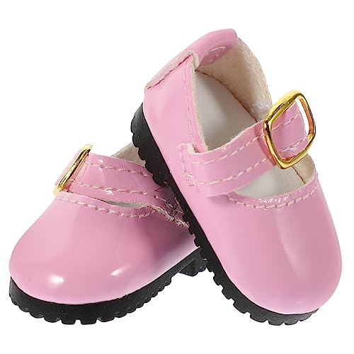 CIYODO 1 Paar Mini -bjd -Schuhe Puppenkleid-anziehschuhe Kleidschuhe Für Mädchenpuppen Mädchenpuppen-Outfits, Schuhe Babypuppenschuhe Realistisch Mädchen Puppenkleidung Schuhe Winzig Rosa von CIYODO