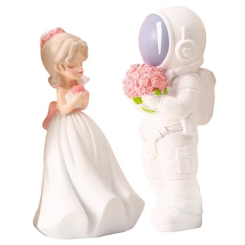 CIYODO 1 Paar Ornamente Zubehör Roben für Sie Hochzeit für Hochzeitsszene book shelves bücherstützen wedding decor Brautpaar Dekoration Desktop-Paar-Figur Desktop-Paar-Statue Harz Weiß CIYODO 1 Paar Ornamente Zubehör Roben für Sie Hochzeit für Hochzeitsszene book shelves bücherstützen wedding decor Brautpaar Dekoration Desktop-Paar-Figur Desktop-Paar-Statue Harz Weiß von CIYODO