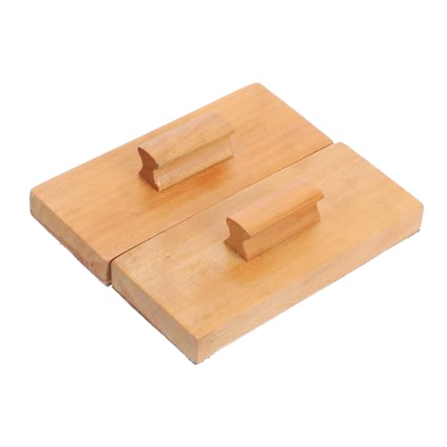 CIYODO 1 Paar Schlaginstrument Für Sandblockinstrument Sandblock Für Instrumente Rhythmus-sandblöcke Sand Blockiert Instrumente Kindermusikinstrumente Sandblock Aus Holz Buchenholz von CIYODO
