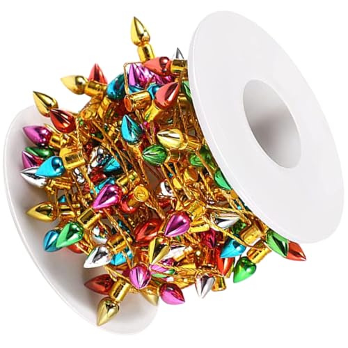 CIYODO 1 Rolle Lichtperlen Dekoration DIY Anhänger Weihnachtsdekoration Perlen Schillernde Weihnachtslichter Weihnachtsschmuck Lampenplattierungsdekorationen Innenbereich von CIYODO