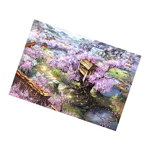 CIYODO 1 Satz 1000 Stück Puzzle-Spielzeug Holzpuzzle Puzzle Aus Holz Spielzeuge Mitarbeiter Puzzle Für Erwachsene Rätsel Für Groß Kirschblüten Villa Bambus Kind von CIYODO