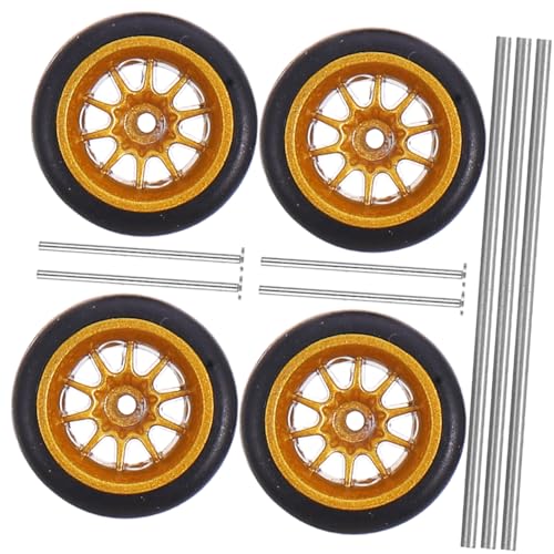 CIYODO 1 Satz 164 Autoreifen Räder für Spielzeugautos Rad Teile für Teenager Gummireifen Spielzeugreifen fürs Auto Zubehör für RC-Autos Zubehör für Spielzeugautos Metall von CIYODO