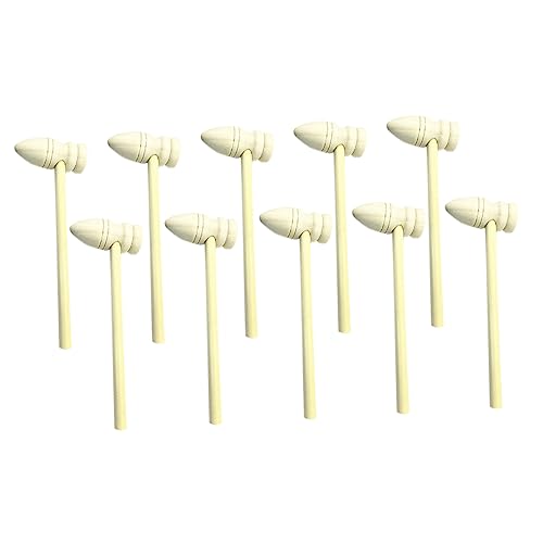 CIYODO 24 Pcs Massivholz Hammer Spielzeug Kinder Krabben Mallet Set Robust Holz Werkzeug Spielzeug Für Jungen Bequem Zu von CIYODO