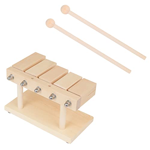 CIYODO 1 Satz 5 Ton Bangzi Muyu Musik Schlaginstrument Freizeitspielzeug Musikalisches Percussion Instrument Rhythmus-Percussion-Instrument Kinderinstrument Ahorn von CIYODO
