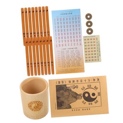 CIYODO 1 Satz Bambus Wahrsage mit Buch und Behälter Traditionelle Chinesische Divination Requisiten für Tai Chi Glücksrituale und Familienfeiern Leicht und Tragbar aus Hochwertigem Bambus CIYODO 1 Satz Bambus Wahrsage mit Buch und Behälter Traditionelle Chinesische Divination Requisiten für Tai Chi Glücksrituale und Familienfeiern Leicht und Tragbar aus Hochwertigem Bambus von CIYODO