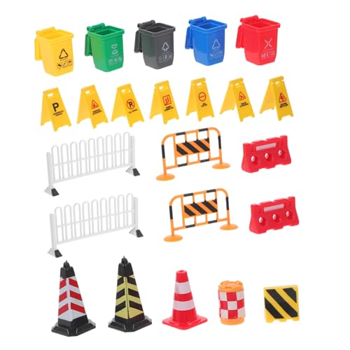 CIYODO 1 Satz Barrikaden-modellspielzeug Verkehr Straße Konstruktionsspielzeug Bauschilder Für Mini Bauschilder Road Schild -stoppschild Plastik CIYODO 1 Satz Barrikaden-modellspielzeug Verkehr Straße Konstruktionsspielzeug Bauschilder Für Mini Bauschilder Road Schild -stoppschild Plastik von CIYODO