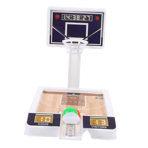 CIYODO 1 Satz Basketball- Mini-Basketballspielzeug Basketballkorb Mini-Basketbälle Schreibtisch tragbares Basketballspielzeug Desktop-Basketball Plastik Blau Zufällige Farbe von CIYODO