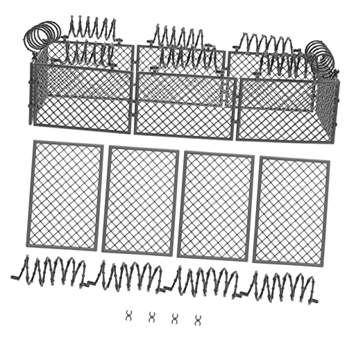 CIYODO 1 Satz Baustein Schutznetz Szenenmaterial Outdoor Barbwire Kleiner Zaun Spielzaun Für Mesh Gate Enclosure ﻿ Abs Grau von CIYODO