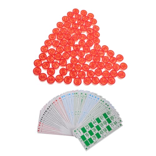 CIYODO 1 Satz Bingo -Brettspiel Bingo-Zahlenschach Zahlenspiel Haushaltspartyspiel interaktives Partyspiel Zahlenkarten Party-Kartenspiel Partyspiele Brettspiele Schach und Karten Plastik CIYODO 1 Satz Bingo -Brettspiel Bingo-Zahlenschach Zahlenspiel Haushaltspartyspiel interaktives Partyspiel Zahlenkarten Party-Kartenspiel Partyspiele Brettspiele Schach und Karten Plastik von CIYODO