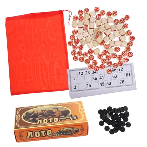 CIYODO 1 Satz Bingo aus Holz Doppelseitige Zahlenkarten für Familienfeiern und Gruppenaktivitäten Klassisches Bingo Brettspiel mit Praktischen Spielsteinen und Zubehör CIYODO 1 Satz Bingo aus Holz Doppelseitige Zahlenkarten für Familienfeiern und Gruppenaktivitäten Klassisches Bingo Brettspiel mit Praktischen Spielsteinen und Zubehör von CIYODO