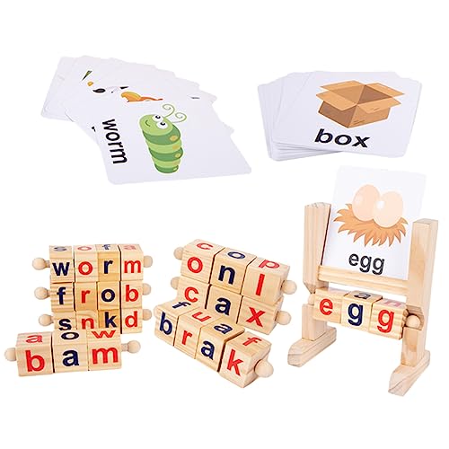 CIYODO 1 Satz Buchstaben Wortspielzeug Phonetik-Flash-Karten rotierende Buchstabenblöcke Zauberlernspielzeug Karteikarten Lernen Leseblockaden Lernspielzeug für Kleinkinder Lernen Papier CIYODO 1 Satz Buchstaben Wortspielzeug Phonetik-Flash-Karten rotierende Buchstabenblöcke Zauberlernspielzeug Karteikarten Lernen Leseblockaden Lernspielzeug für Kleinkinder Lernen Papier von CIYODO