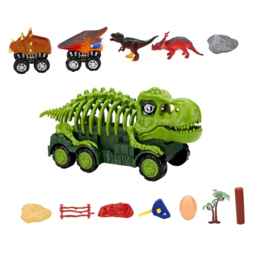 CIYODO 1 Satz Dinosaurier verschlingen LKW -Spielsachen Kinderspielzeug -Rennautos Kleine Spielzeugautos Dinosaurier-Autos Dinosaurier -Autos Autospielzeug Plastik Grün von CIYODO