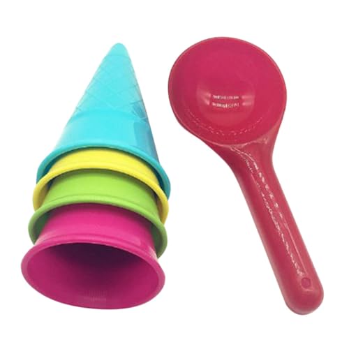 CIYODO 1 Satz Eiscreme Tüten Teiliges Sandspielzeug für Jungen für Strand und Sandkastenaktivitäten Sicheres Leichtes und Langlebiges Material Kreative Strandspiele von CIYODO