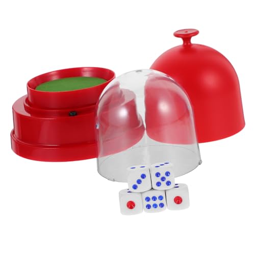 CIYODO 1 Satz Elektrischer Würfelbecher Elektronische Würfelbecher Automatischer Großer Würfelbecher Elektronisches Becherspiel Retro Becher Würfelspiel Tool Würfelschüttler Rote von CIYODO