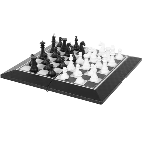 CIYODO 1 Satz Faltbares Schachspiel für Erwachsene Leichtes Tragbares Schachbrett aus Material Bildungsspiel für Strategisches und Logisches Planen für Familien und Freunde von CIYODO