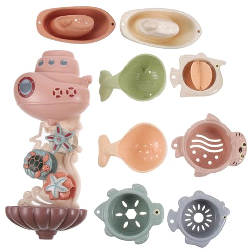 CIYODO 1 Satz Fischförmige Stapelbecher für Junge Mädchen Badespielzeug für Badewanne Farbenfrohes für Geeignet für Strand und Pool Fördert Kreativität und Koordination CIYODO 1 Satz Fischförmige Stapelbecher für Junge Mädchen Badespielzeug für Badewanne Farbenfrohes für Geeignet für Strand und Pool Fördert Kreativität und Koordination von CIYODO