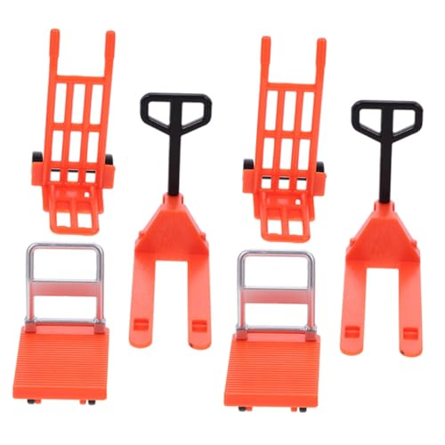 CIYODO 1 Satz Für Straßenbarrikaden Miniaturen Beweglicher Werkzeuge Kleines Für Gabelstapler Bewegliches Automodell Miniatur-handflaschenzug- Plastik Rot von CIYODO