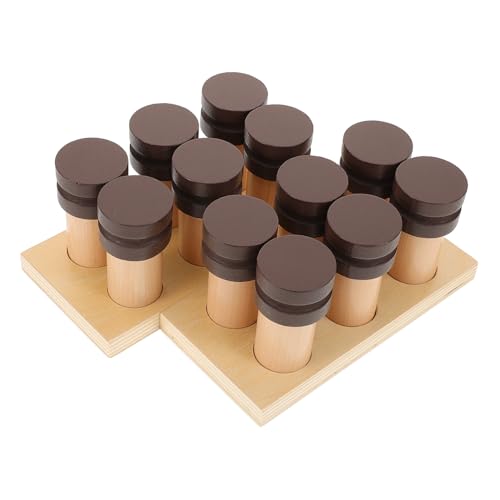 CIYODO 1 Satz Geruchseimer Holz - Tastspielzeug für kinderspielzeug Geruchssinn Trainingsspielzeug für Kleinkinder Trainingsspielzeug für hölzern von CIYODO