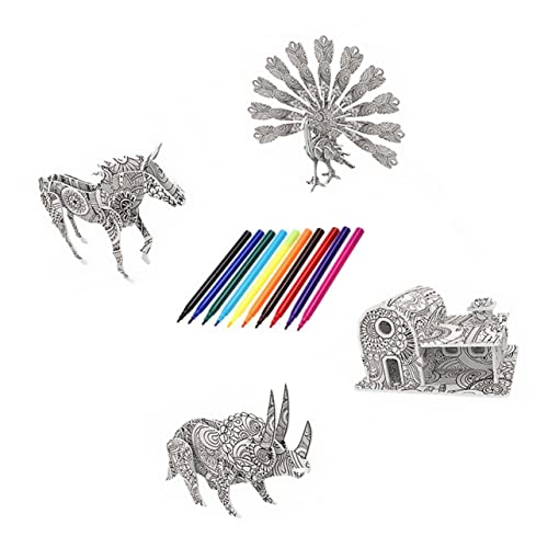 CIYODO 1 Satz Graffiti Puzzle für Kreatives Malspielzeug DIY Kits für Tiere Dinosaurier Flugzeuge Häuser Pädagogisches Jigsaw Puzzle für Farbtraining Geschenkidee für Kleine Künstler CIYODO 1 Satz Graffiti Puzzle für Kreatives Malspielzeug DIY Kits für Tiere Dinosaurier Flugzeuge Häuser Pädagogisches Jigsaw Puzzle für Farbtraining Geschenkidee für Kleine Künstler von CIYODO