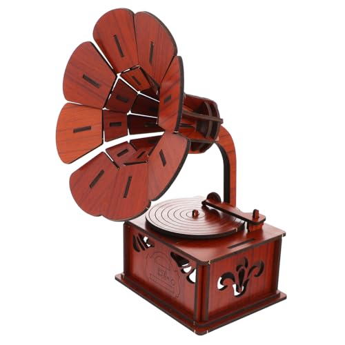 CIYODO 1 Satz Grammophon-Modell Bausätze für Ausbildung Bildungsspielzeug Grammophon-Schmuck kreatives Puzzle- zusammenbauen Heimdekoration Holz Brown CIYODO 1 Satz Grammophon-Modell Bausätze für Ausbildung Bildungsspielzeug Grammophon-Schmuck kreatives Puzzle- zusammenbauen Heimdekoration Holz Brown von CIYODO