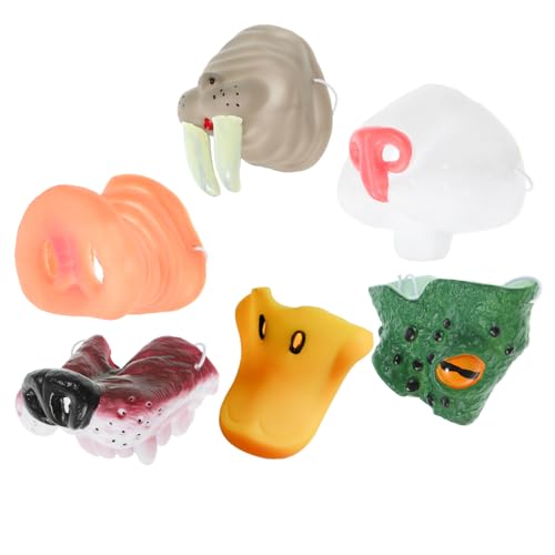 CIYODO 6pcs Karneval Tier Nase Masken Vinyl Gefälschte Nase Requisiten Für Kleid Leistung von CIYODO