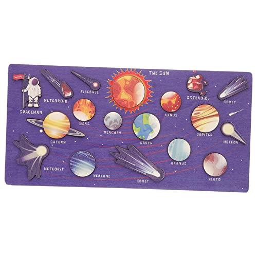 CIYODO 1 Satz Hölzer Sonnensystem -Puzzle Lernspielzeug für Kleinkinder Lernspielzeug für die frühe Bildung Puzzle- Sortieren von Spielzeugen Matching passendes Brett Holz CIYODO 1 Satz Hölzer Sonnensystem -Puzzle Lernspielzeug für Kleinkinder Lernspielzeug für die frühe Bildung Puzzle- Sortieren von Spielzeugen Matching passendes Brett Holz von CIYODO