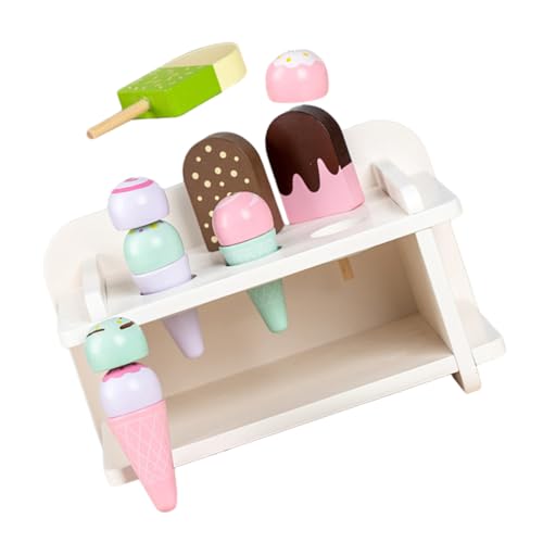 CIYODO 1 Satz Hölzerne Eiskegel Gefälschte Eiscreme-Requisite Realistisches Künstliches Puppenhaus- Eistüte Anzeigen Kunsteis Eiscreme -Dekoration Eiscrememodell Weiß CIYODO 1 Satz Hölzerne Eiskegel Gefälschte Eiscreme-Requisite Realistisches Künstliches Puppenhaus- Eistüte Anzeigen Kunsteis Eiscreme -Dekoration Eiscrememodell Weiß von CIYODO
