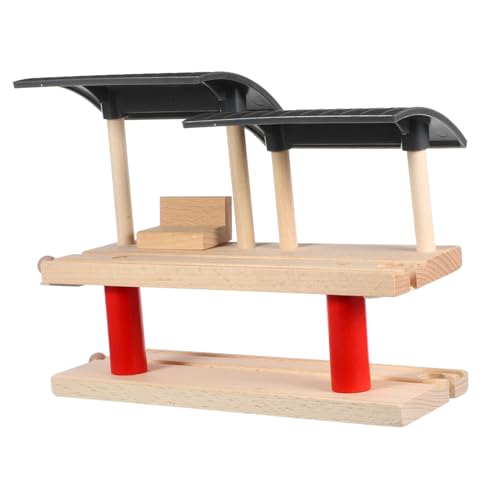 CIYODO 1 Satz Holzplattformspielzeug Zug Bahngleise Spielzeugstrecke holzeisenbahn für Chaps Bahnsteigspielzeug für zubehör für den zugbau aus Holz Plastik CIYODO 1 Satz Holzplattformspielzeug Zug Bahngleise Spielzeugstrecke holzeisenbahn für Chaps Bahnsteigspielzeug für zubehör für den zugbau aus Holz Plastik von CIYODO