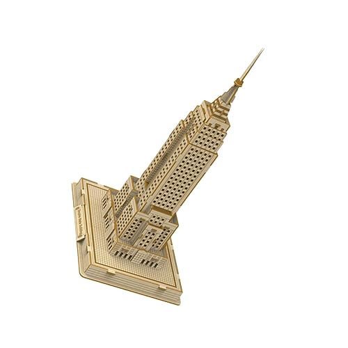 CIYODO 1 Satz Holzpuzzle für Pädagogisches Hand Augen Koordination Kreatives Bastelprojekt für Eltern und Realistische Architekturmodelle Sicheres Holzmaterial für Junge und Jungen von CIYODO