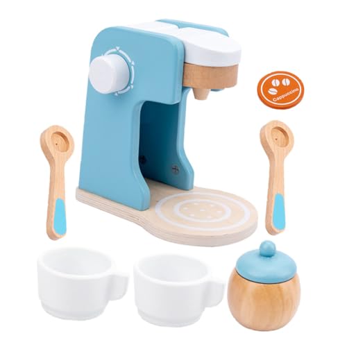 CIYODO 1 Satz Holzspielzeug für Kaffeemaschine interessantes Küchenspielzeug Kleines Kaffeemaschinenspielzeug kaffeemaschine hölzern Sky-Blue CIYODO 1 Satz Holzspielzeug für Kaffeemaschine interessantes Küchenspielzeug Kleines Kaffeemaschinenspielzeug kaffeemaschine hölzern Sky-Blue von CIYODO