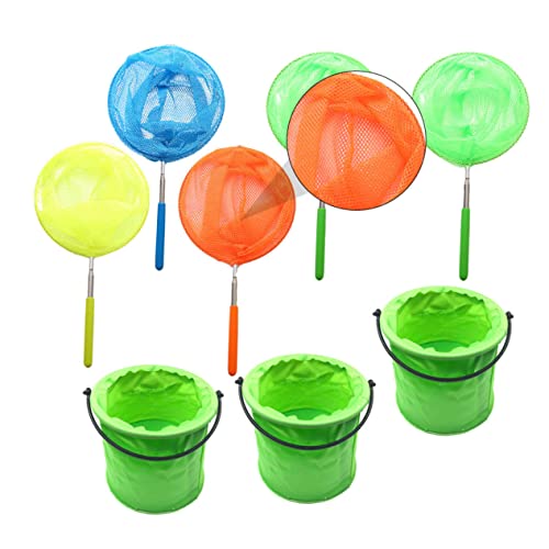 CIYODO Einziehbares Insektenfangnetz Teleskop Kinderspielzeug Draußen Fischernetz Edelstahl Fangnetz Outdoor Kinder Nylon Insektenfänger von CIYODO