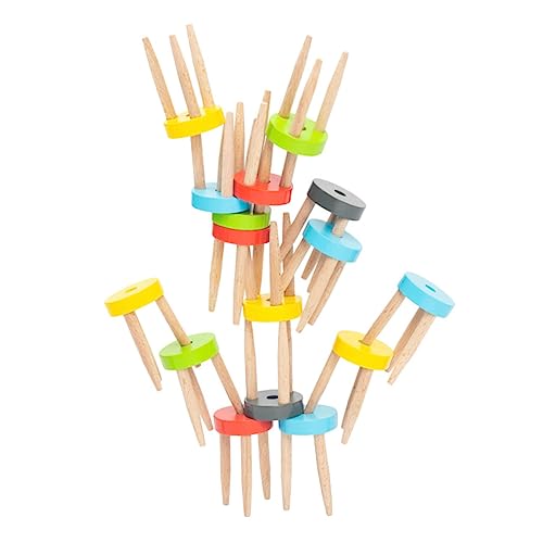 CIYODO 1 Satz Holzstühle Balancier-Spielzeug Schreibtisch-Spielzeug Lernspielzeug Für Kinder Kooperation Und Feinmotorik von CIYODO