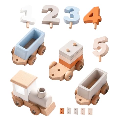 CIYODO 1 Satz Kinderspielzeug Eisenbahnspielzeug aus Holz Holzeisenbahn Bildungsspielzeug Anzahl kognitiver Spielzeuge Lernspielzeug hölzern Light Brown CIYODO 1 Satz Kinderspielzeug Eisenbahnspielzeug aus Holz Holzeisenbahn Bildungsspielzeug Anzahl kognitiver Spielzeuge Lernspielzeug hölzern Light Brown von CIYODO