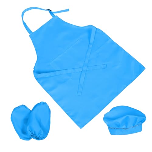 CIYODO 1 Satz Kochschürze mit Verstellbaren Trägern Kochmütze und Ärmelschoner zum Kochen Backen und Malen für Jungen und Mädchen Jahre Himmelblau CIYODO 1 Satz Kochschürze mit Verstellbaren Trägern Kochmütze und Ärmelschoner zum Kochen Backen und Malen für Jungen und Mädchen Jahre Himmelblau von CIYODO
