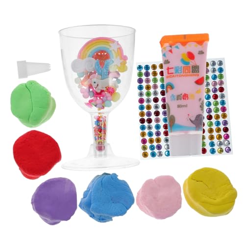 CIYODO 1 Satz Kreatives Knetset für DIY Modelliermasse für Eisbecher Lufttrocknend für Jungen und Mädchen Fördert Kreativität und Geschicklichkeit für Bastelprojekte von CIYODO