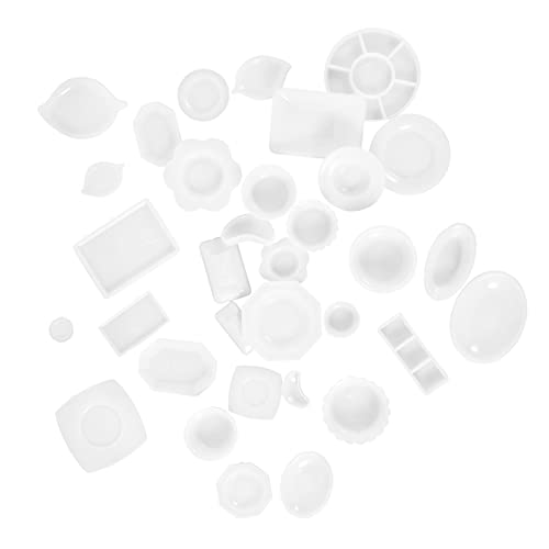 CIYODO 1 Satz Küchenutensilien Set für Puppenhäuser Teiliges Geschirrset mit Tellern Tassen und Schalen für Kreative Spielwelten und Puppenhaus Dekoration CIYODO 1 Satz Küchenutensilien Set für Puppenhäuser Teiliges Geschirrset mit Tellern Tassen und Schalen für Kreative Spielwelten und Puppenhaus Dekoration von CIYODO