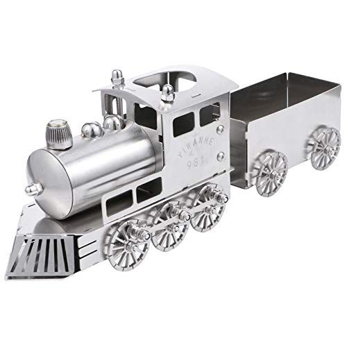 CIYODO 1 Satz Lokomotiven Ornamente Dampfzug Dampflokomotive Motormodell Schreibtisch Der Zug Retro Zug Lokomotiven Zugspielzeug Lokomotiven Silber Edelstahl von CIYODO