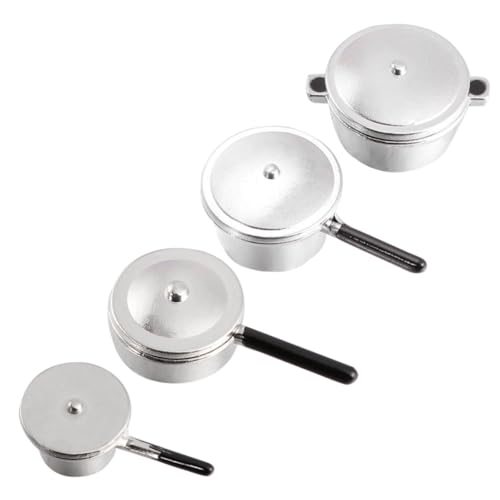 CIYODO 1 Satz Mini Kochgeschirr aus Metall Teiliges für Kinderküche Umweltfreundliche Küchenutensilien Rollenspielzeug für Kreative Fantasie und Entwicklung Silberfarben CIYODO 1 Satz Mini Kochgeschirr aus Metall Teiliges für Kinderküche Umweltfreundliche Küchenutensilien Rollenspielzeug für Kreative Fantasie und Entwicklung Silberfarben von CIYODO