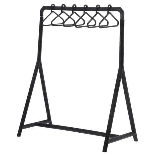 CIYODO 1 Satz Mini-Wäscheständer Puppenkleidung Rack Puppenbügelregal Kleiderbügel-Organizer für Puppen Puppenhausmöbel Miniatur-Puppenhauszubehör Mini-Hauskleiderständer Plastik Schwarz CIYODO 1 Satz Mini-Wäscheständer Puppenkleidung Rack Puppenbügelregal Kleiderbügel-Organizer für Puppen Puppenhausmöbel Miniatur-Puppenhauszubehör Mini-Hauskleiderständer Plastik Schwarz von CIYODO