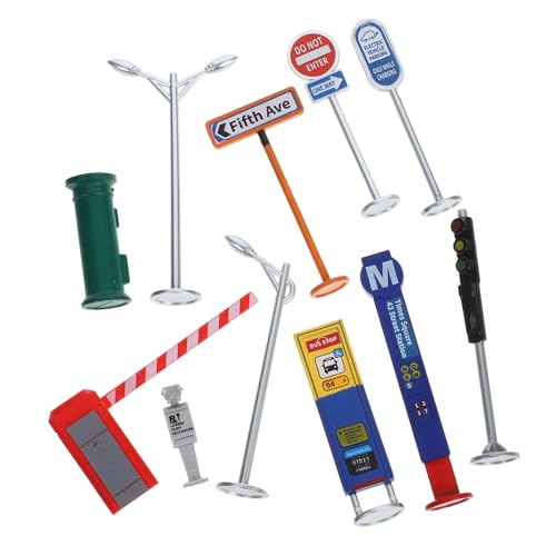 CIYODO 1 Satz Miniatur-Transporteinrichtungen Verkehrsschilder verkehrszeichen kinderspielzeug Autos Gabelstaplerspielzeug Ampelmodelle Verkehrsmodell für Vlies CIYODO 1 Satz Miniatur-Transporteinrichtungen Verkehrsschilder verkehrszeichen kinderspielzeug Autos Gabelstaplerspielzeug Ampelmodelle Verkehrsmodell für Vlies von CIYODO