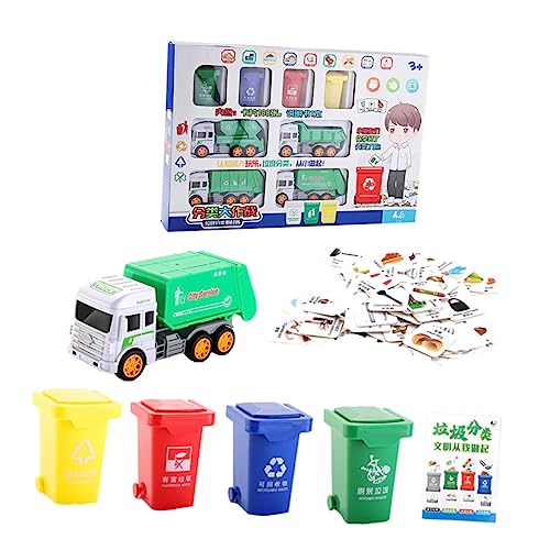 CIYODO 1 Satz Müllfahrzeug Kreatives Spielset für Mülltrennung und Umweltfreundlichen Erziehung Zufälliger Mülltonnenfarben Verschiedene Karten zur des Umweltbewusstseins CIYODO 1 Satz Müllfahrzeug Kreatives Spielset für Mülltrennung und Umweltfreundlichen Erziehung Zufälliger Mülltonnenfarben Verschiedene Karten zur des Umweltbewusstseins von CIYODO