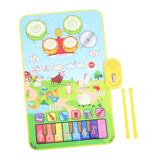 CIYODO 1 Satz Musikalische Spielmatte für Klavier und Trommel Lernspielzeug für Kleinkinder Fördert die Hand Fuß Koordination ohne Batterien Geschenkidee für Jungen CIYODO 1 Satz Musikalische Spielmatte für Klavier und Trommel Lernspielzeug für Kleinkinder Fördert die Hand Fuß Koordination ohne Batterien Geschenkidee für Jungen von CIYODO
