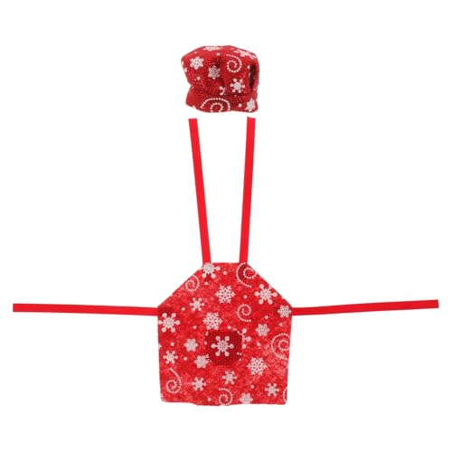 CIYODO 1 Satz Niedliche Schürze und Kochmütze für Weihnachtsdekoration Puppen Zubehör für Festliche Szenen Miniatur Weihnachtsaccessoires CIYODO 1 Satz Niedliche Schürze und Kochmütze für Weihnachtsdekoration Puppen Zubehör für Festliche Szenen Miniatur Weihnachtsaccessoires von CIYODO
