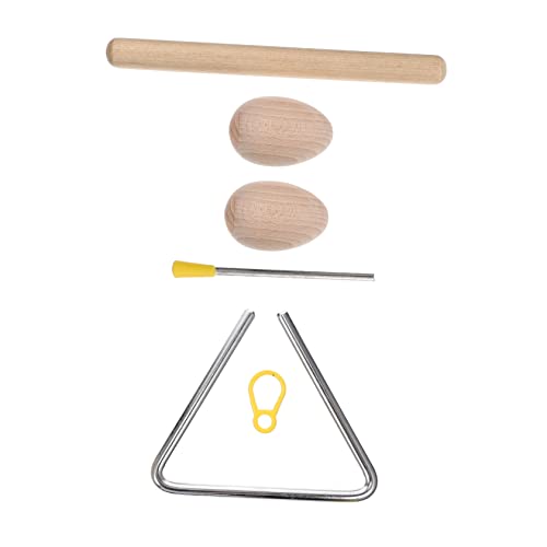 CIYODO 1 Satz Orff-Instrument Dreieckiges Instrument Musical Schlagzeug Dreieck Handpercussion Stürmer Instrumente Schlaginstrument Rhythmussticks Für Marakas Für Erwachsene Holz von CIYODO