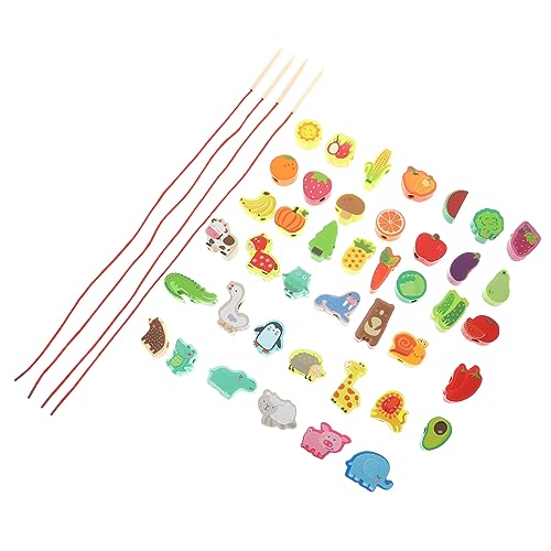 CIYODO 1 Satz Perlenspielzeug Perlen -Spielzeuge Fädelspielzeug für Perlenwindespielzeug Lernspielzeug Kleinkind -Threading - Lernen hölzern CIYODO 1 Satz Perlenspielzeug Perlen -Spielzeuge Fädelspielzeug für Perlenwindespielzeug Lernspielzeug Kleinkind -Threading - Lernen hölzern von CIYODO