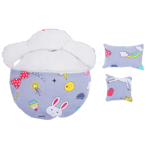 CIYODO 1 Satz Puppenschlafsackbett puppenmöbel Puppen möbel Mini-Babybett Miniatur-Schlafzimmeraccessoires Heimzubehör Wohnkultur verschleißfeste Puppenversorgung dekoratives Puppendekor von CIYODO