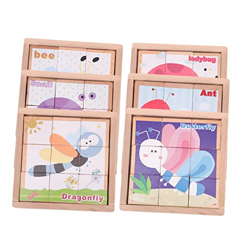 CIYODO 1 Satz Puzzle Rätsel zum frühen Lernen Holzrätsel Bildungsspielzeug Bildungsrätsel kreatives Rätsel Cartoon-Rätsel CIYODO 1 Satz Puzzle Rätsel zum frühen Lernen Holzrätsel Bildungsspielzeug Bildungsrätsel kreatives Rätsel Cartoon-Rätsel von CIYODO