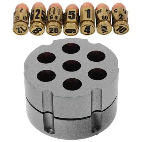 CIYODO 1 Satz Resin Würfelspielset mit Würfelbasis Ziffernwürfel für Tischspiele Tragbare Würfel für Gesellschaftsspiele und Party Zubehör von CIYODO