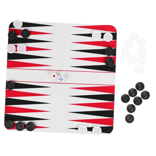 CIYODO 1 Satz Satz Backgammon Flugzeug -reisespiel Brettspiele Im Freien Camping -brettspiel Roadtrip-Spiel Road Trip Brettspiel Tragbares Brettspiel Road Trip Rucksackspiel Gummi von CIYODO