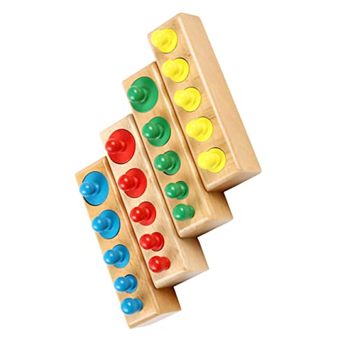 CIYODO 1 Satz Sockel zylindrisches kinderspielzeug für Fantasie im Kindergarten Steckspielzeug Familienspielzeug mit Knaufzylindern hölzern Colorful CIYODO 1 Satz Sockel zylindrisches kinderspielzeug für Fantasie im Kindergarten Steckspielzeug Familienspielzeug mit Knaufzylindern hölzern Colorful von CIYODO
